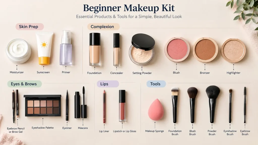 How to Do Makeup Step by Step: A Beginner-Friendly Guide Beginner makeup kit
